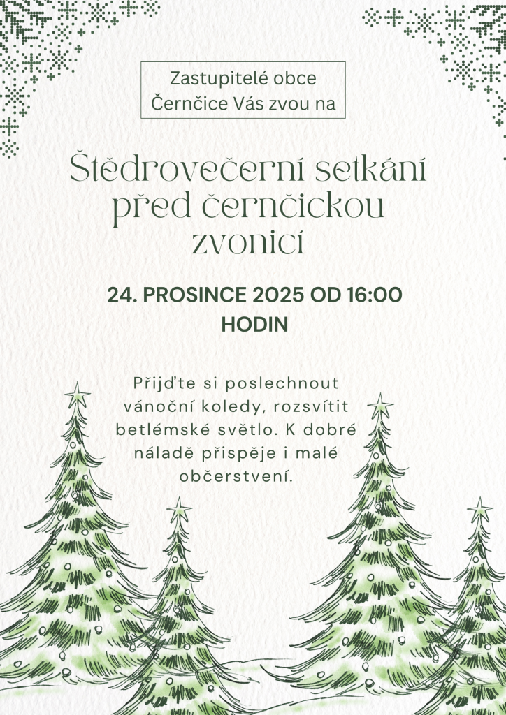 vánoční setkání před zvonicí